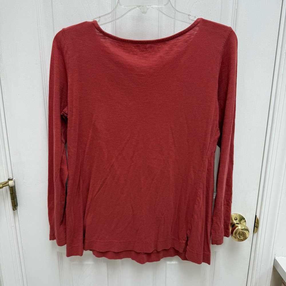 Motherhood Maternity Brick Red Long Sleeve shirt - Picture 4 of 5